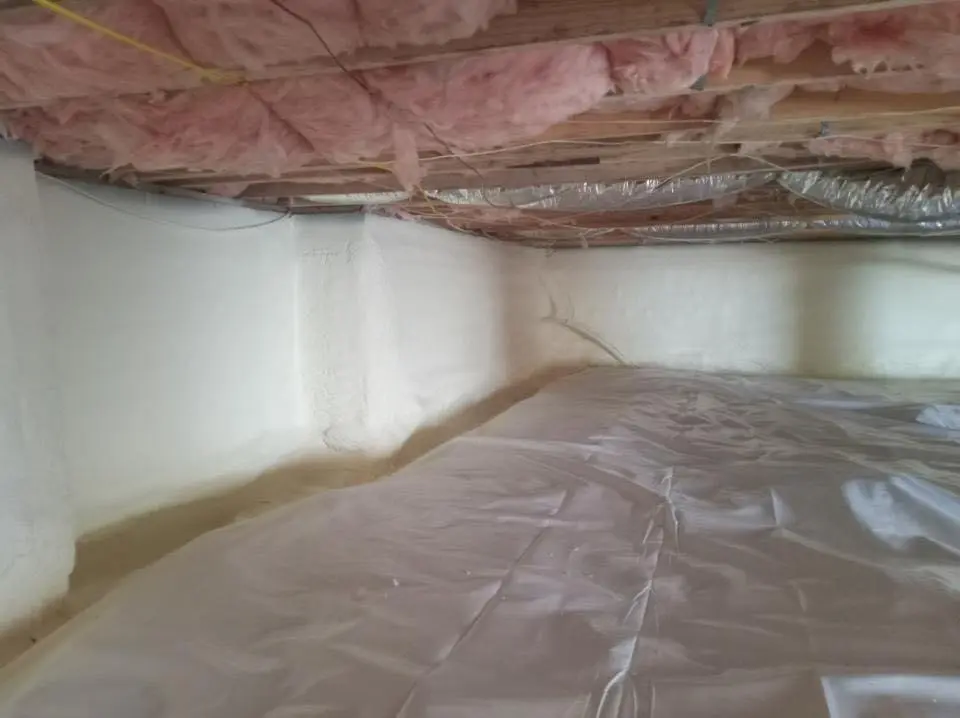Crawl space encapsulation with closed-cell spray foam for Roof Maintenance in Jacksonville Beach